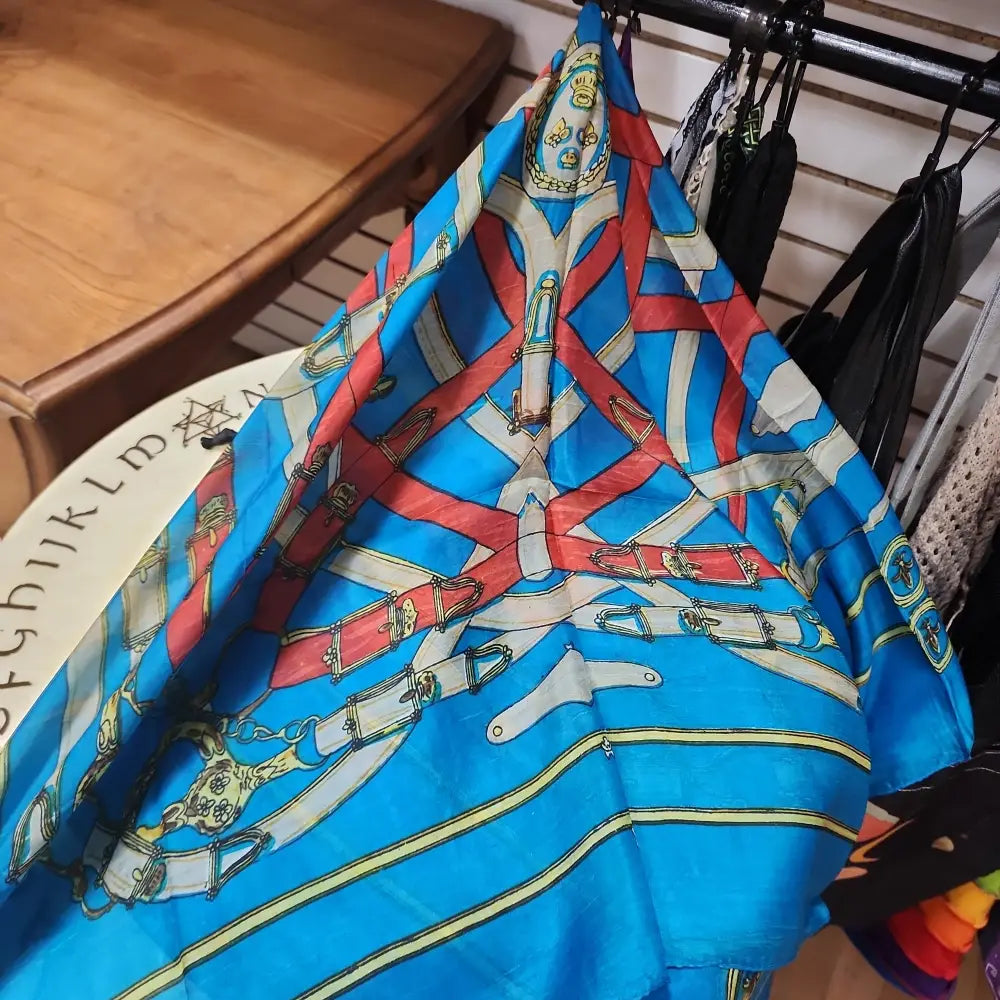 100% Silk Scarf 40x40’’ Assorted Color Prints - Tapestry