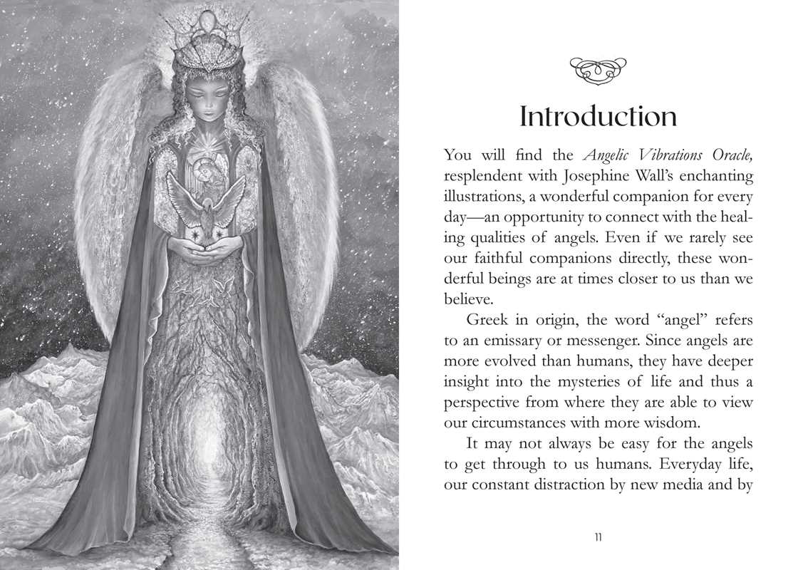 Angelic Vibrations Oracle by Josephine Wall: Flashcards; 128 pages / English