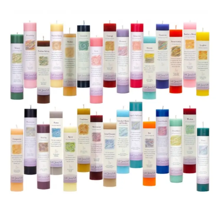 7’’ Reiki Herbal Pillar Candle - Candles & Accessories