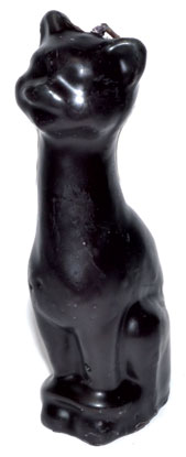 š¤šā¬ Black Cat Figure Candle (6āā) ā Protection Banishing and Magical Wisdom Ritual Candle! ⨠- Candles & Accessories