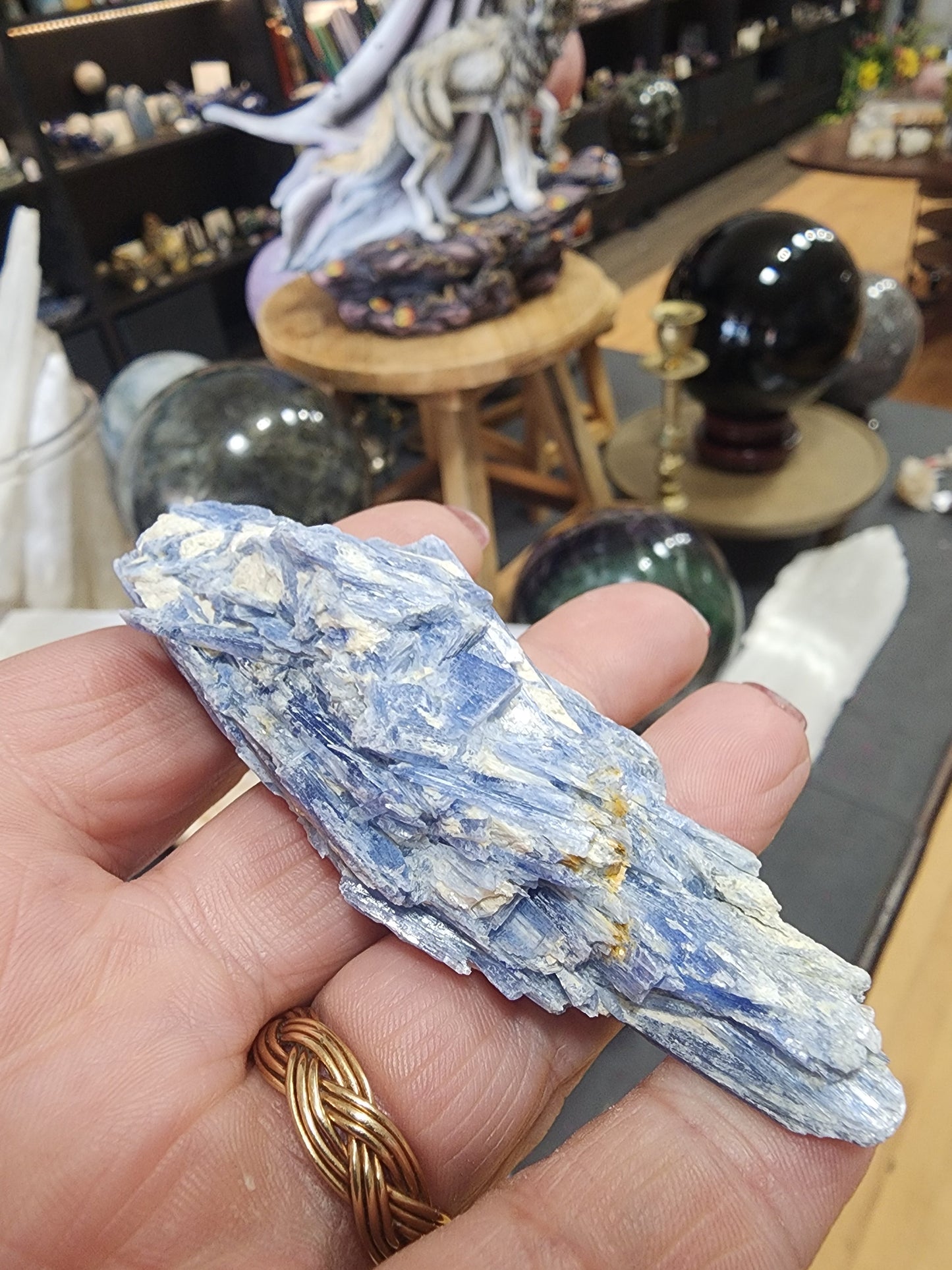 ๐โจ Blue Kyanite Specimen Chunks โ Alignment Communication and High-Vibrational Energy! ๐ - Tumbles
