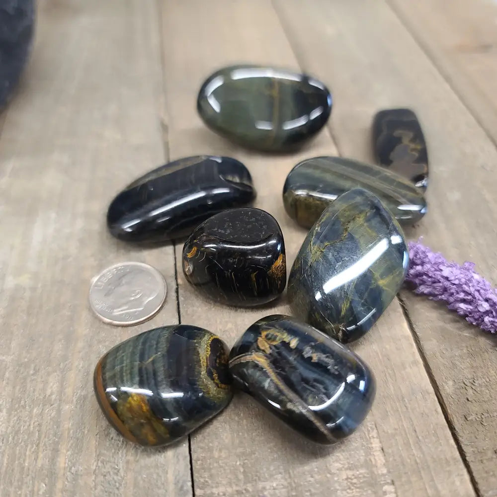 Blue Tiger’s Eye Tumbles - 2 - large - Tumbles