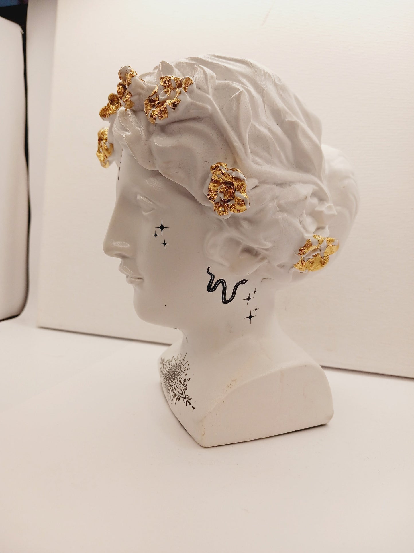 🗿✨ Bust Statues with Tattoos – Bold Artistry Modern Magic and Unique Decor!🎨 Made by Samantha Dentterder