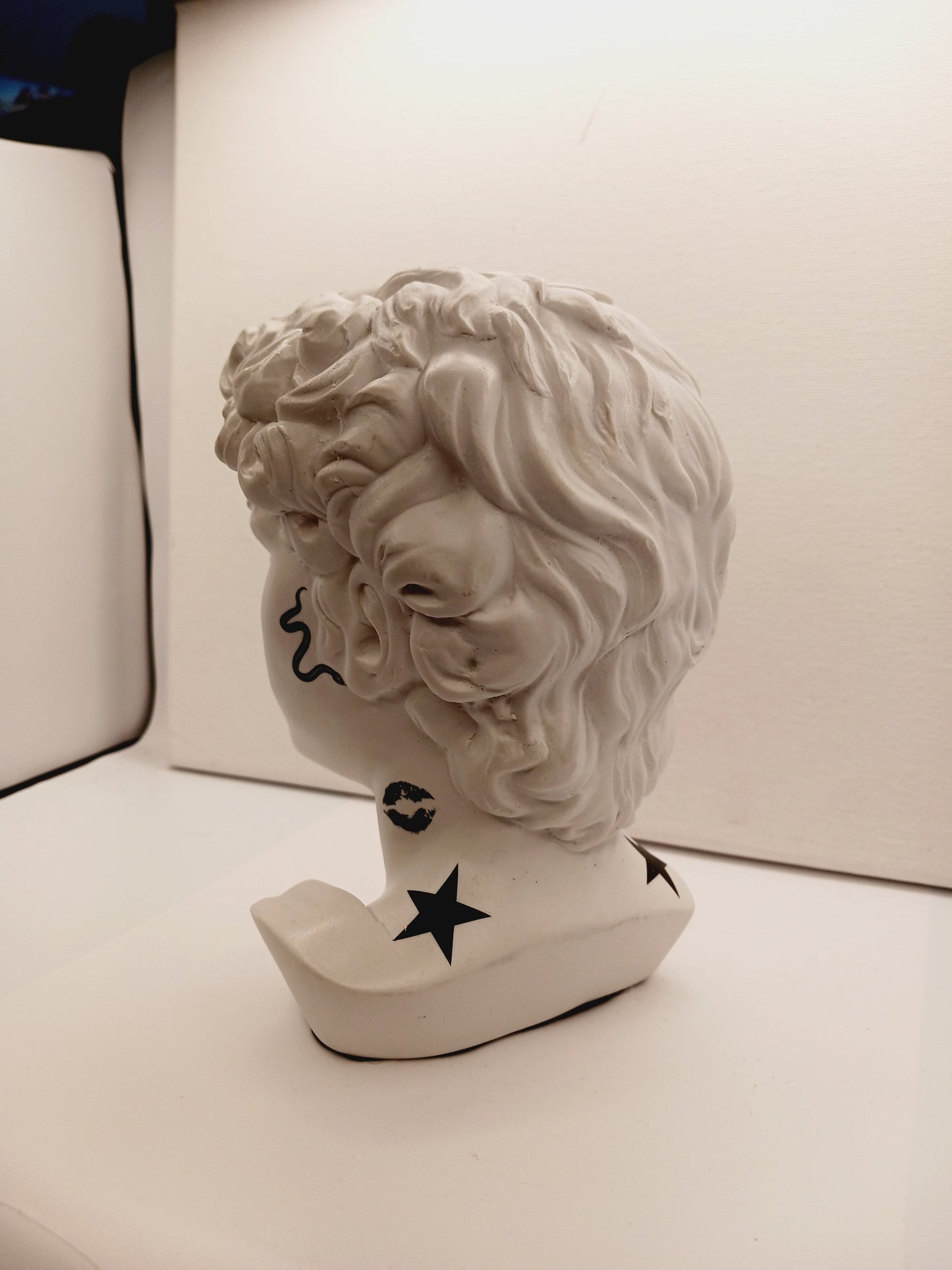 🗿✨ Bust Statues with Tattoos – Bold Artistry Modern Magic and Unique Decor!🎨 Made by Samantha Dentterder