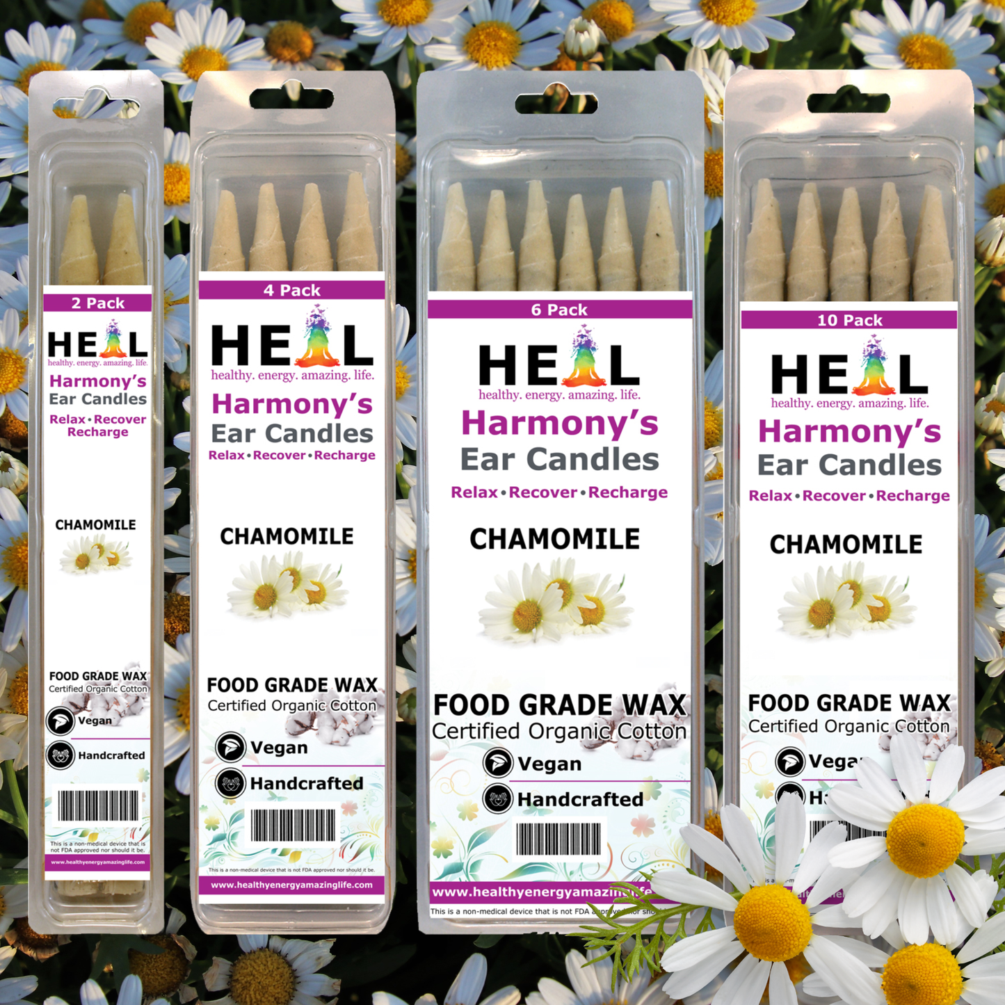 🌼✨ Chamomile Harmony’s Ear Candles – Gentle Relaxation & Soothing Self-Care (2-Pack) 🕯️ - Candles & Accessories