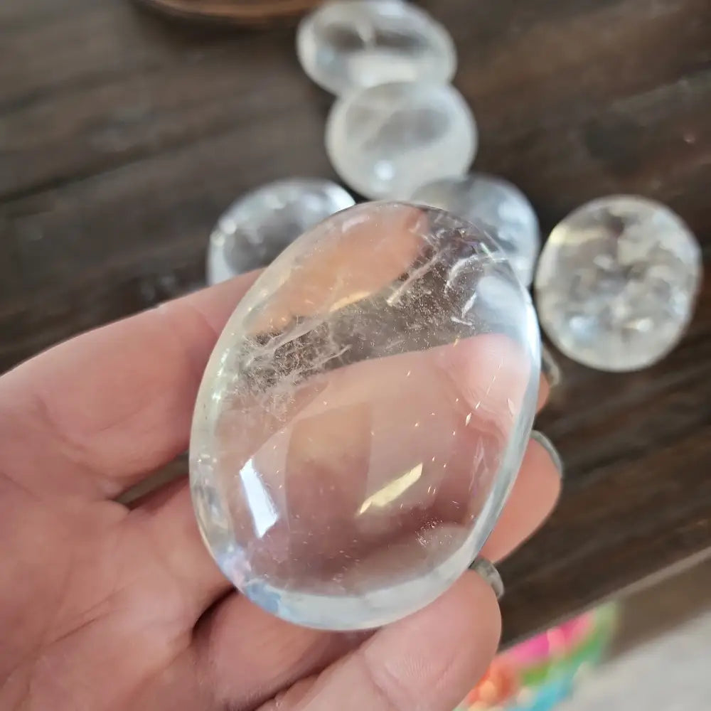 Clear Quartz Palmstones INCREDIBLE QUALITY - 2 - PALM