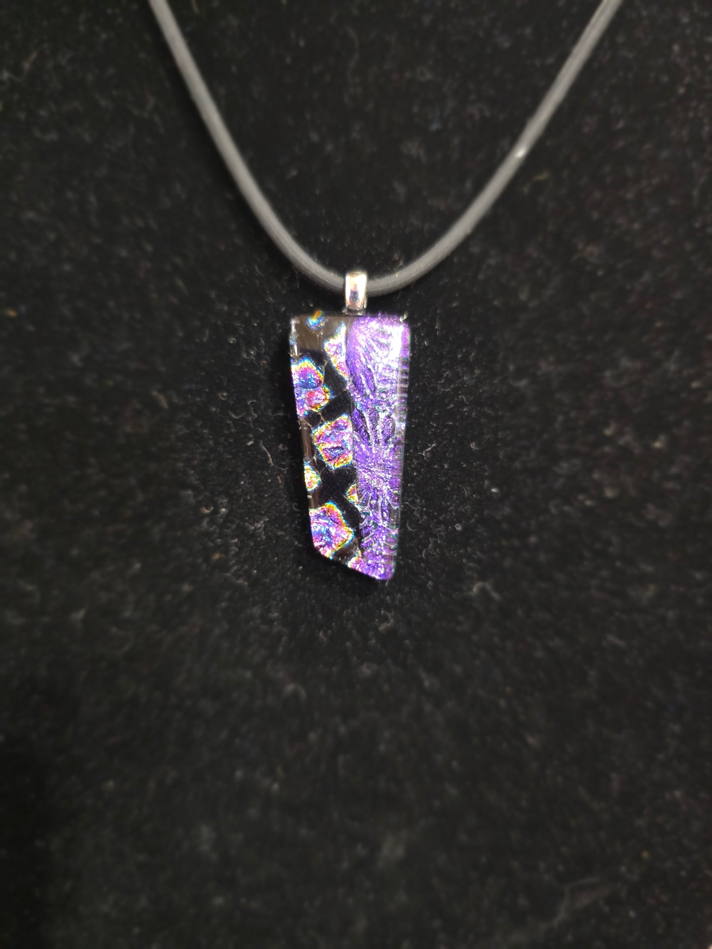 🌈✨ Dichroic Glass Earrings – Iridescent Color Magical Sparkle and Wearable Art! 🔮 Pair 2
