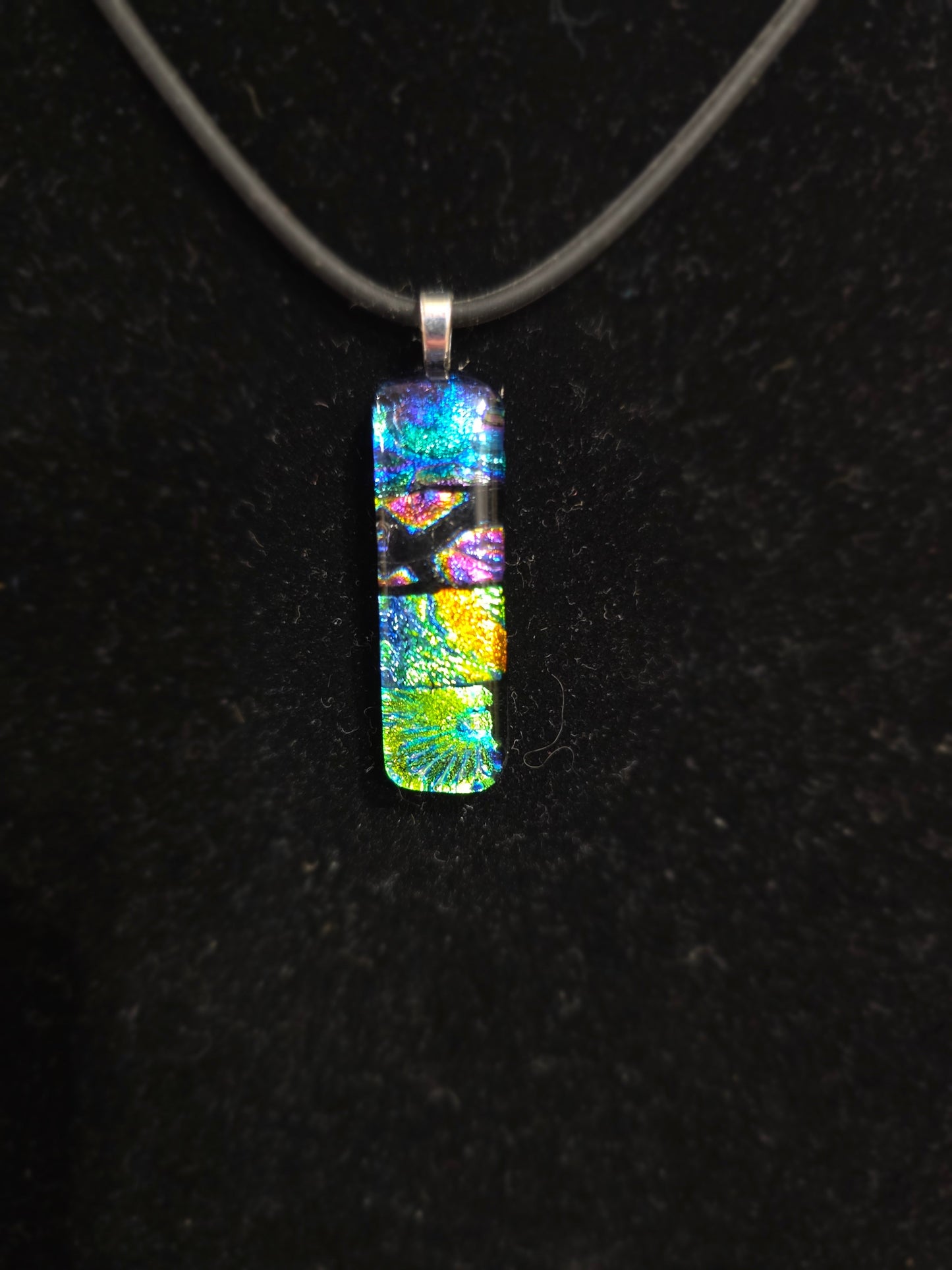 🌈✨ Dichroic Glass Earrings – Iridescent Color Magical Sparkle and Wearable Art! 🔮 Pair 3
