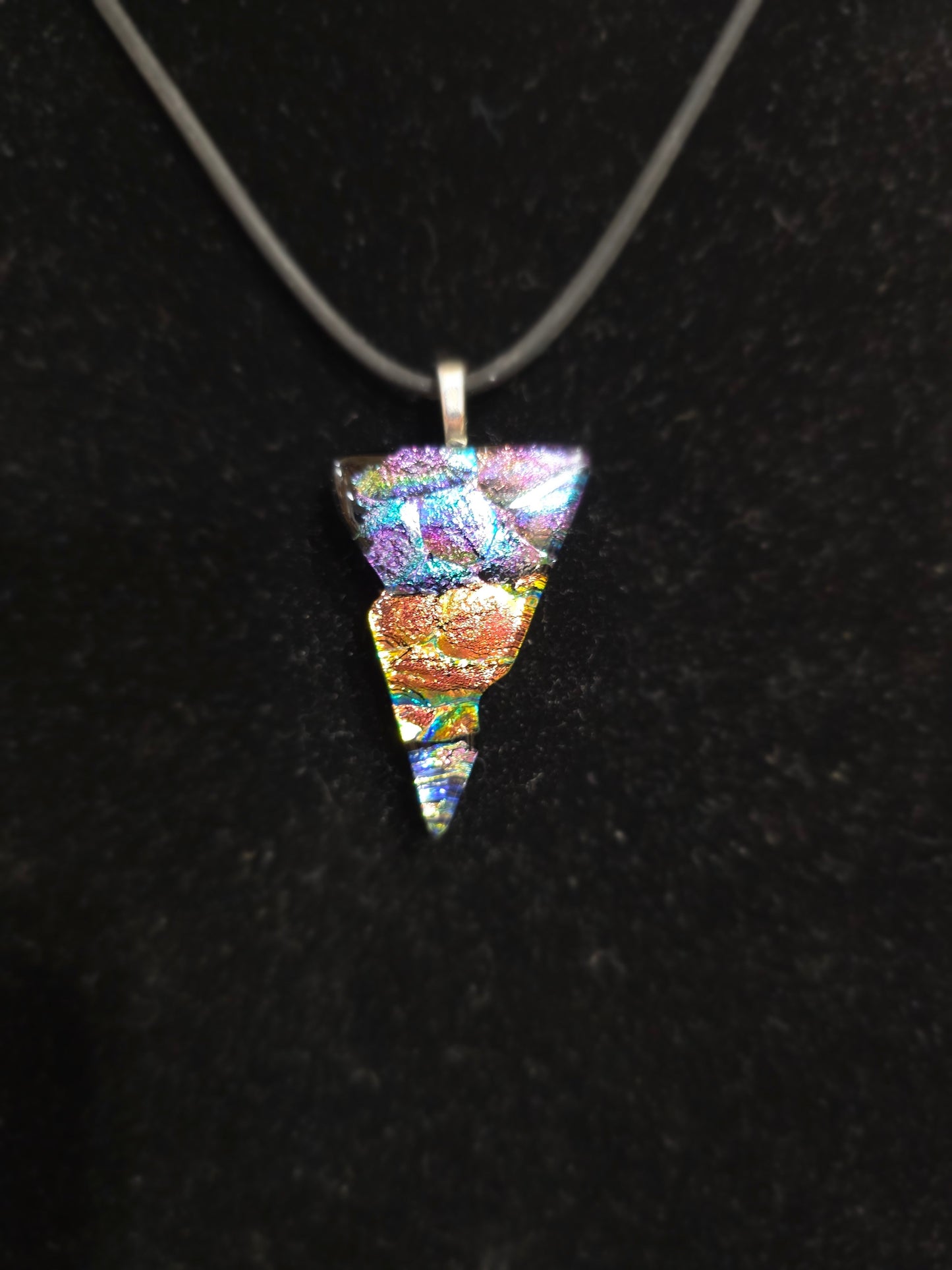 🌈✨ Dichroic Glass Earrings – Iridescent Color Magical Sparkle and Wearable Art! 🔮 Pair 4