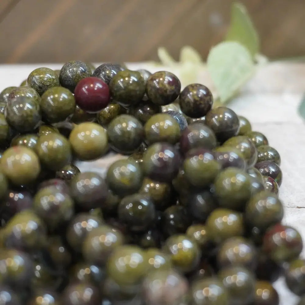 šāØ Dragonās Blood Jasper Bracelet 8mm ā Courage Vitality and Protection šæ - OMC BRACELETS