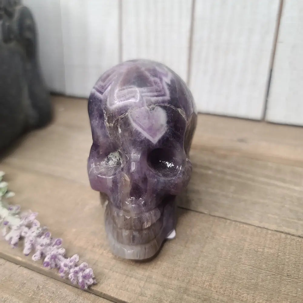 Dream Amethyst Skulls - 9 -3’’ - Carvings