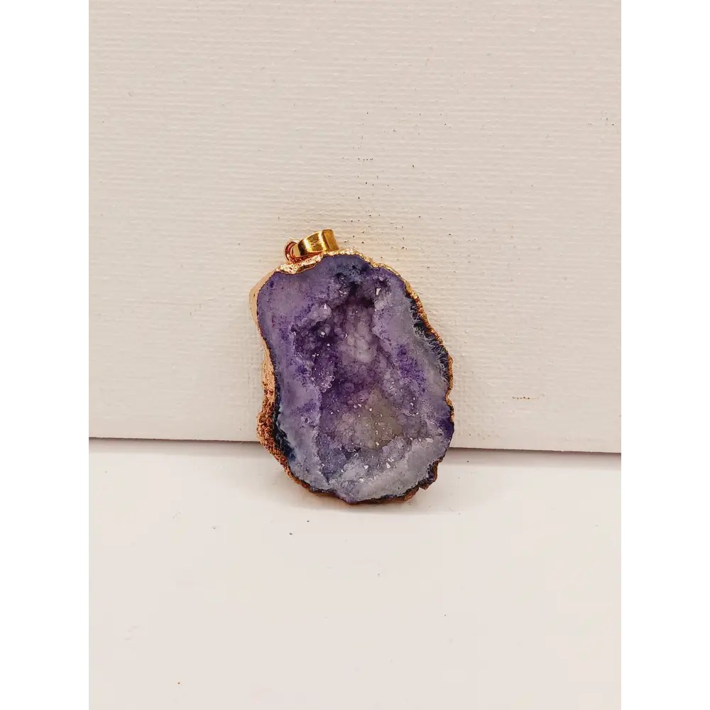 💖💙💜 Druzy Pendant – Sparkling Statement and Intuitive Pick ✨ - Purple - Jewelry