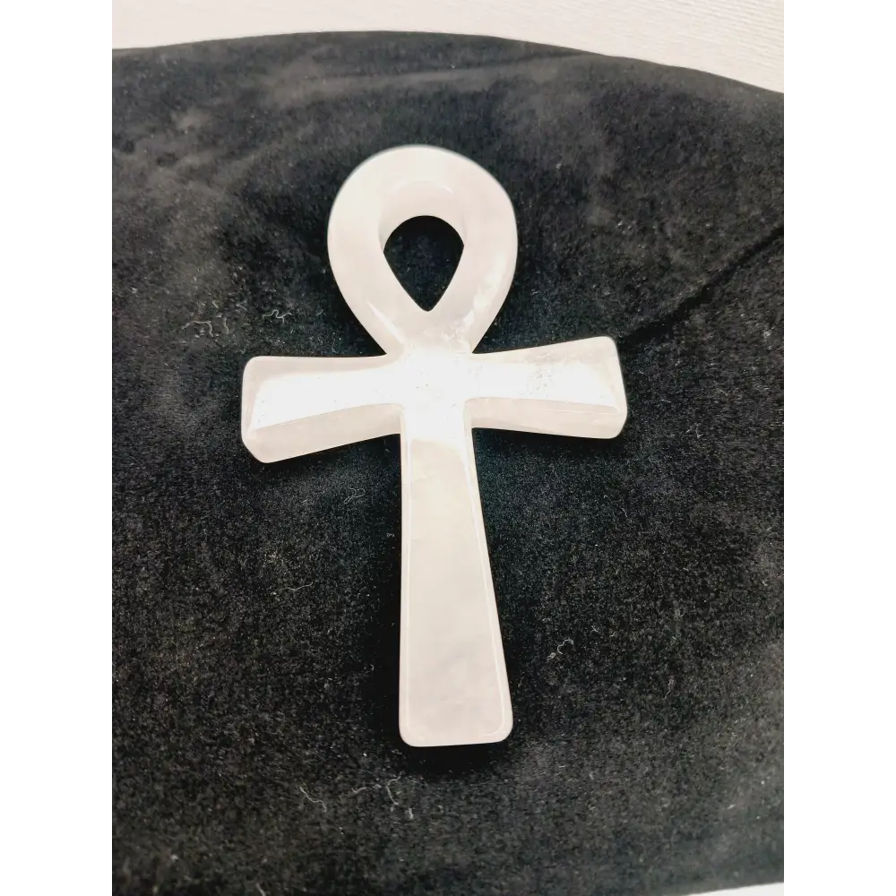 🔑✨ Egyptian Ankh Carvings 4–4.5’’ – Eternal Life Protection and Sacred Power 🌟 - 2 - Rose Quartz - Carvings