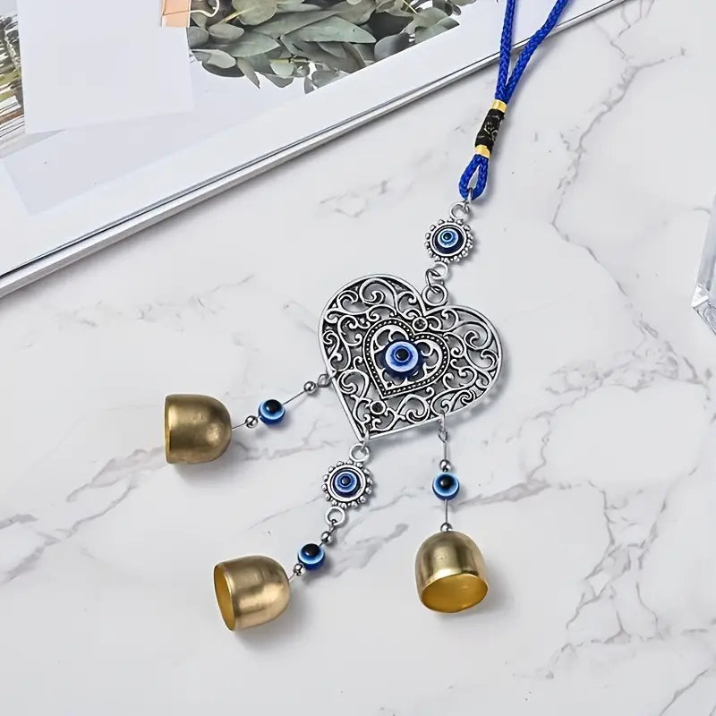 Evil Eye Metal Wind Chime – Protection Positive Energy and Mystical Sound