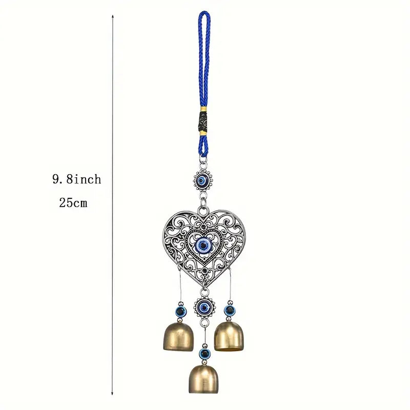 Evil Eye Metal Wind Chime – Protection Positive Energy and Mystical Sound