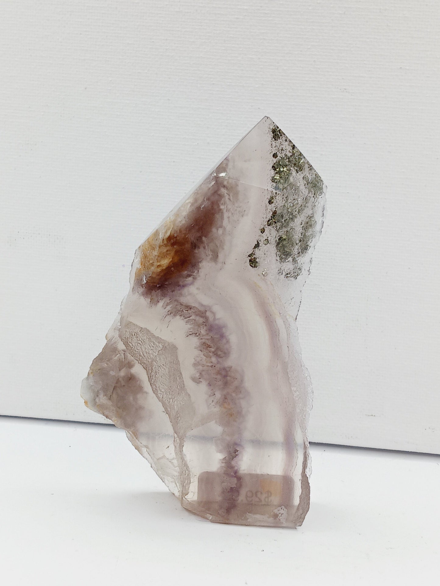 🌈✨ Fluorite and Scolecite with Pyrite Tower – Clarity Peace and Manifestation ⚡ - 15 - 4’’ - Towers