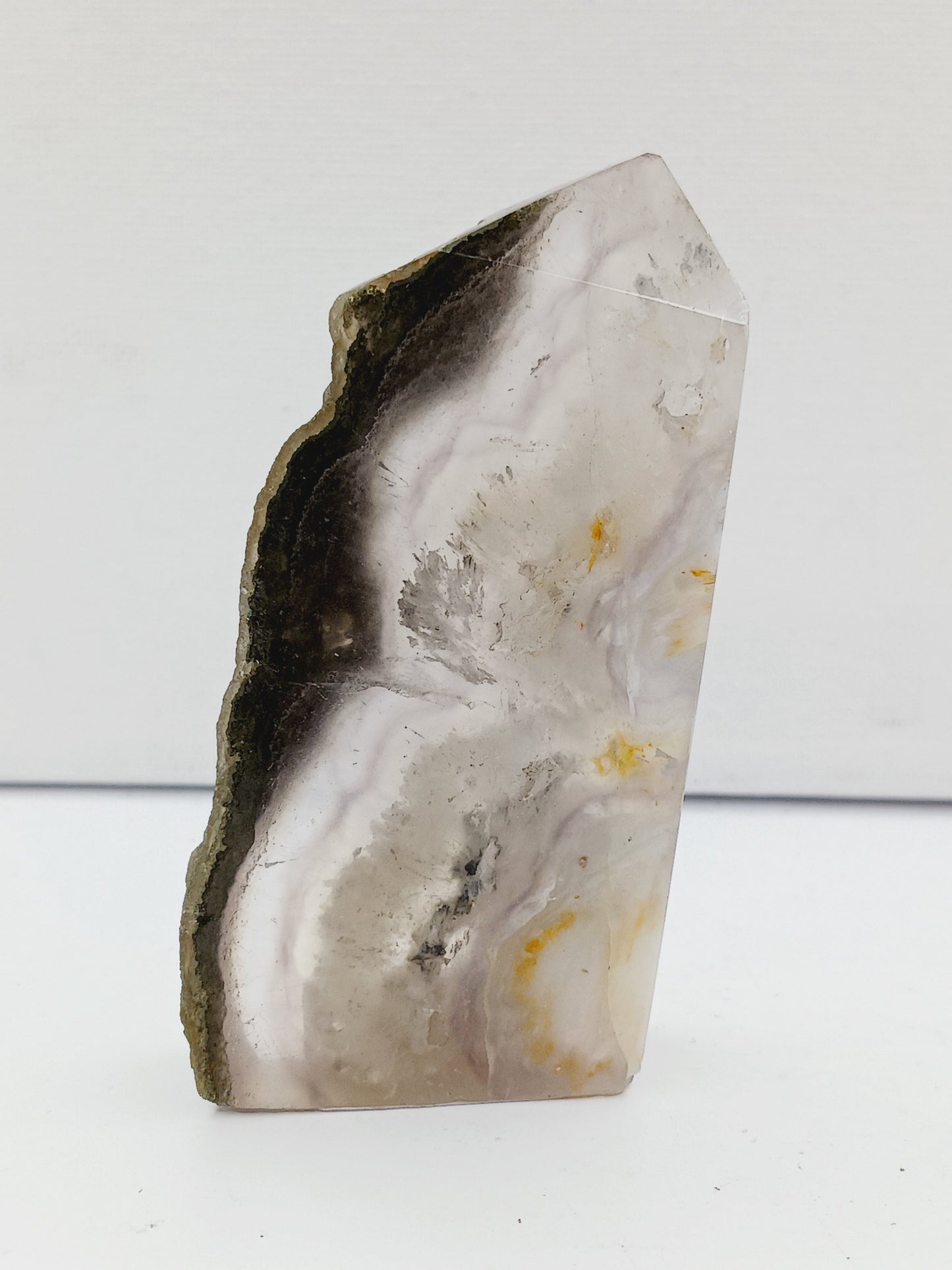 🌈✨ Fluorite and Scolecite with Pyrite Tower – Clarity Peace and Manifestation ⚡ - 13 - 3.5’’ - Towers