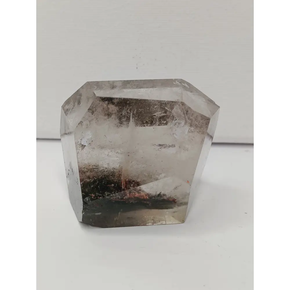 Geometric crystal on a white background