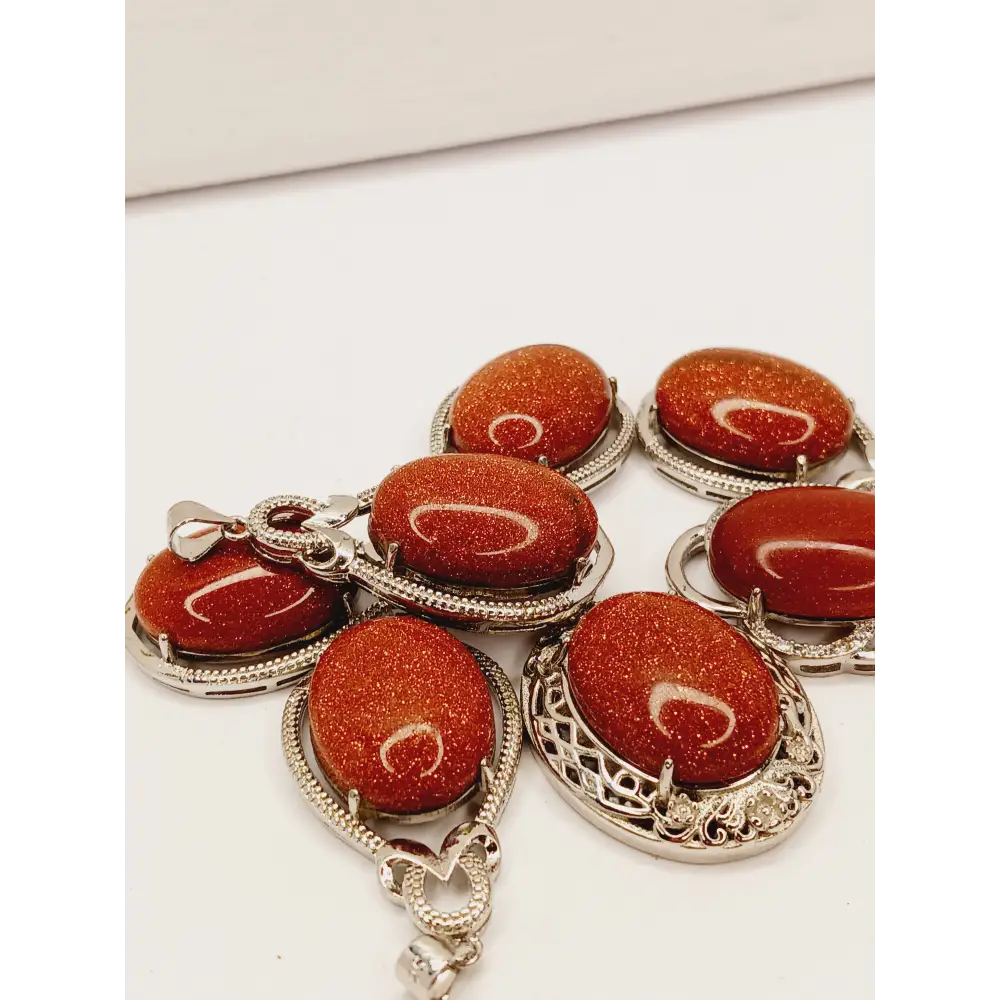 🧡✨ Goldstone Pendant – Ambition Confidence and Sparkle 🌟