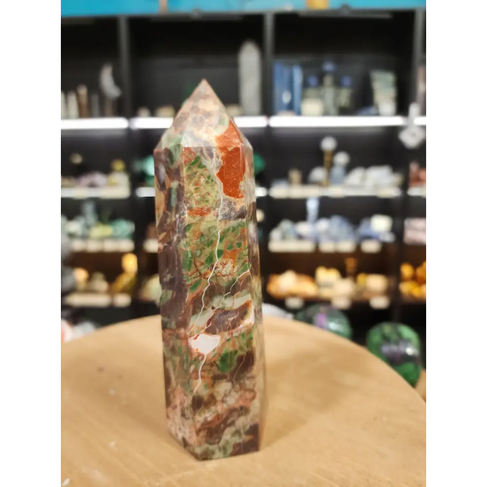 🌋 Grounded Courage Red Agate Tower 🌋 - 9