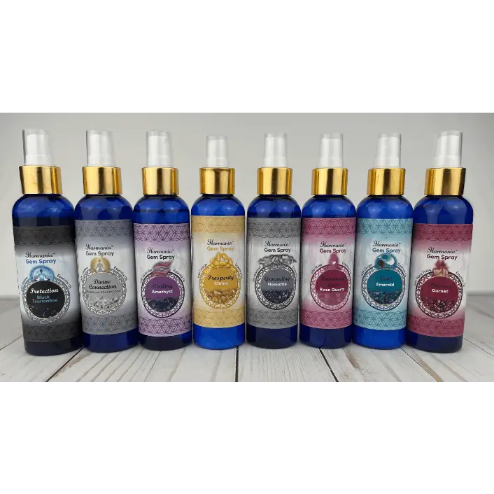 Harmonia Gem Intention Smudge Room Sprays (10 types)k - Incense & Burners