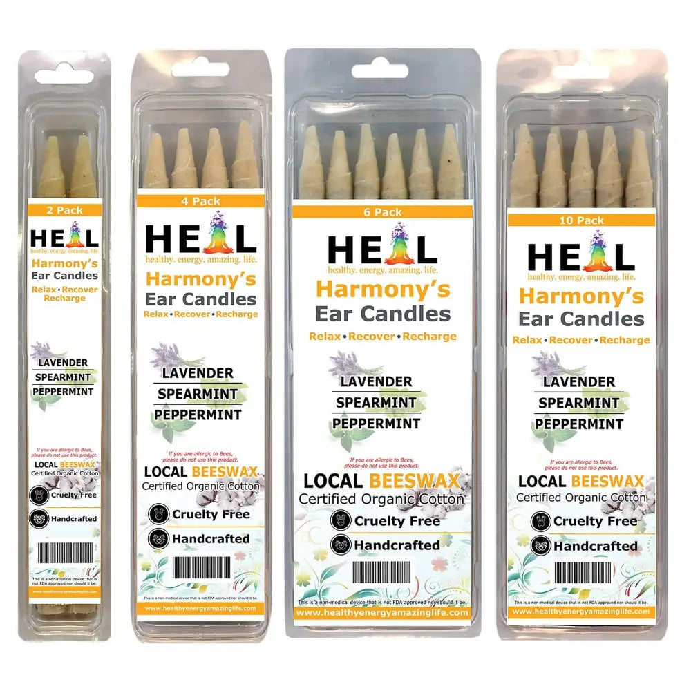 🕯️🌿 Lavender Spearmint & Peppermint Beeswax Ear Candles – 2-Pack – Refresh Relax & Soothe! ✨ - Candles & Accessories