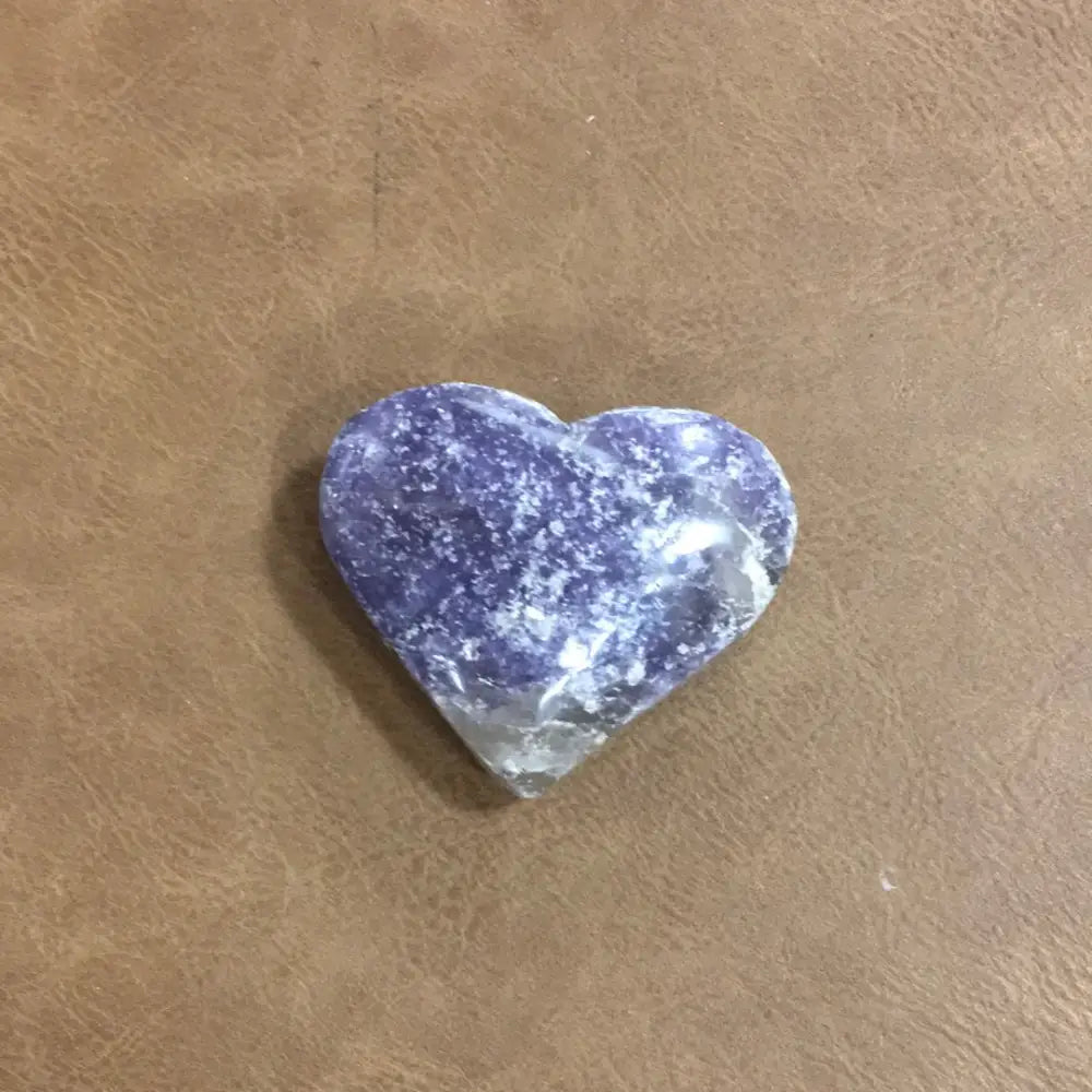 Lepidolite Palmstones - Hearts - PALM