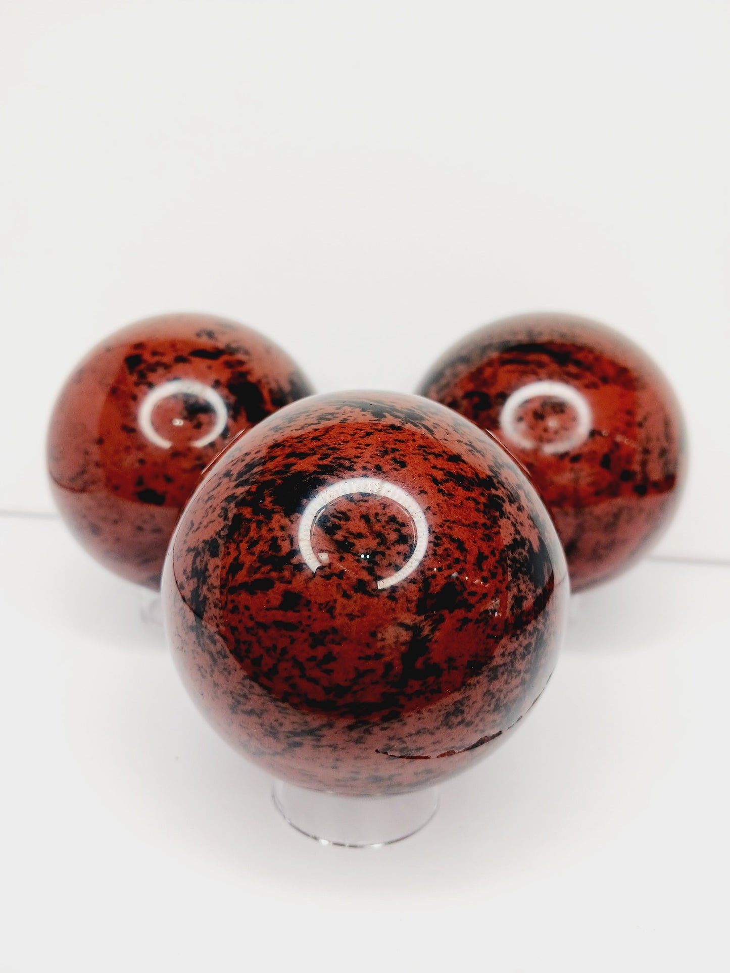 🌰🖤 Mahogany Obsidian Spheres – Grounding Protection & Strength! ✨ - Spheres