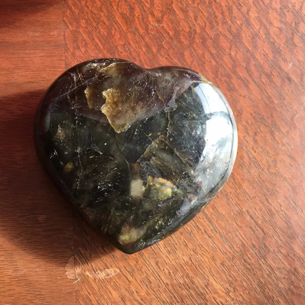 Labradorite Hearts - Large - Carvings