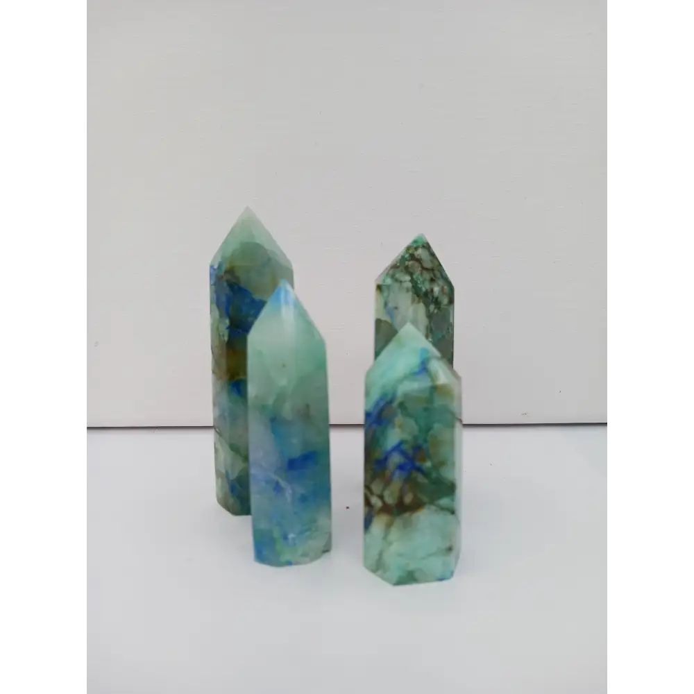🔥🔵 Phoenix Stone & Lapis Tower 3.25’’ – Insight & Renewal 🔵🔥 - Towers