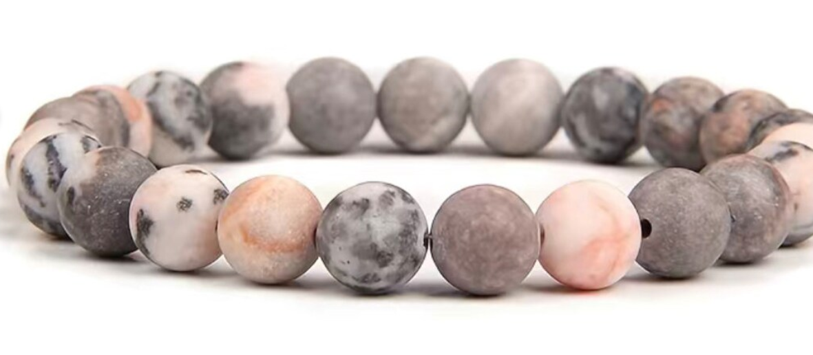 Pink Zebra Jasper Braclets - OMC BRACELETS