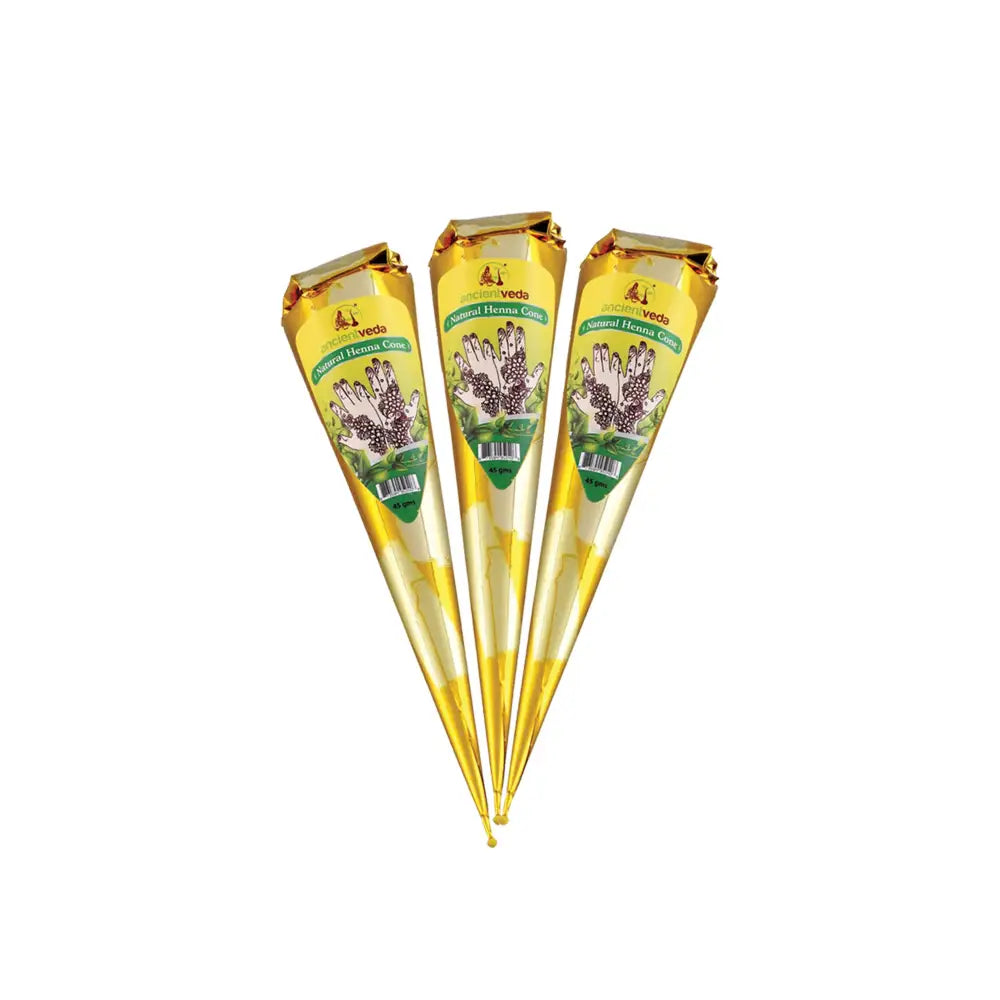 🌿✨ Premium Gold Henna Cone – Natural Color and Artistic Expression 🎨