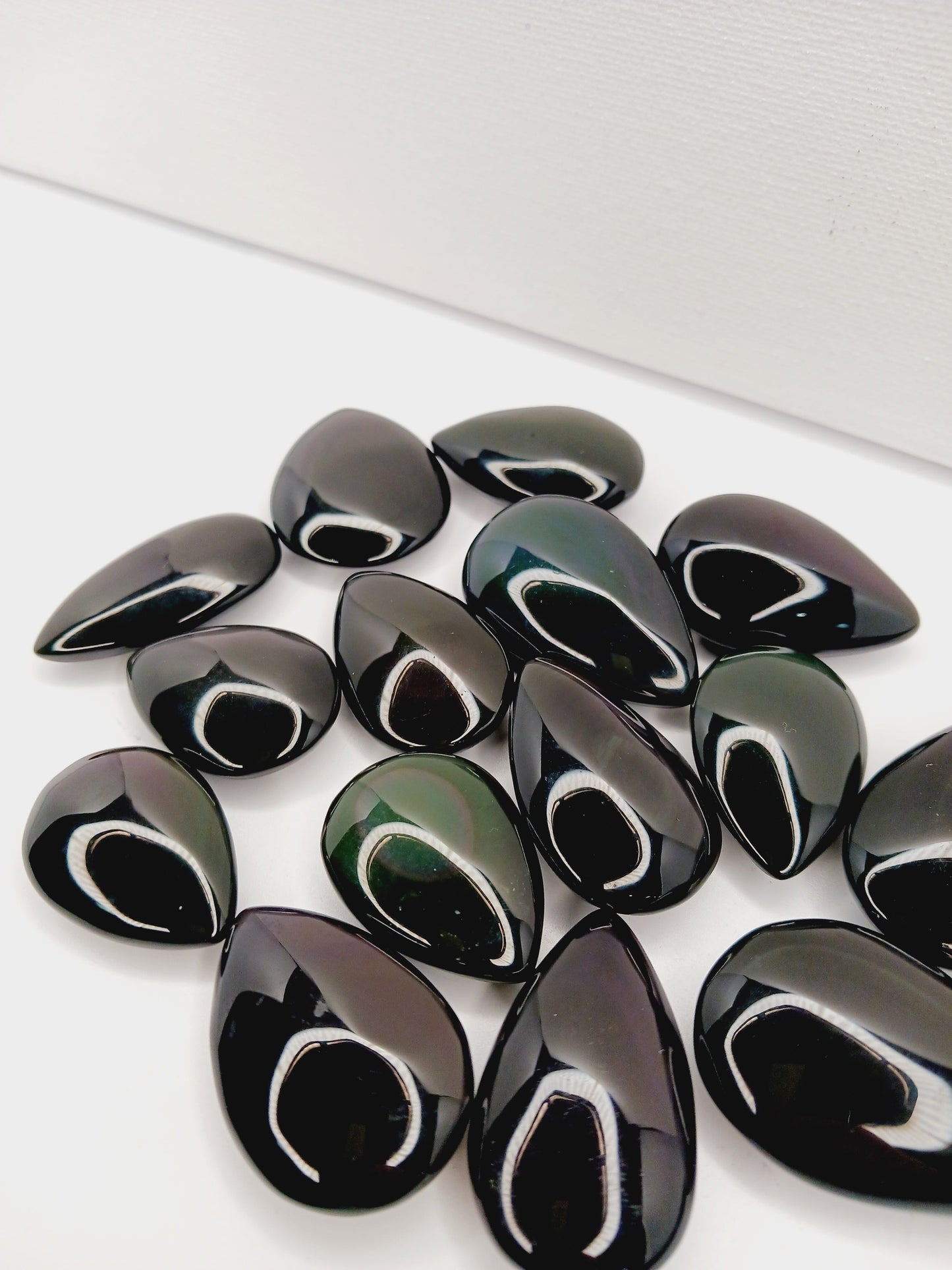šš¤ Rainbow Obsidian Teardrop ā Healing Protection and Heart Awakening āØ