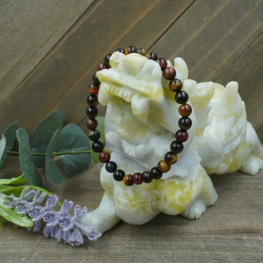 Rainbow Tigers Eye Bracelet - 6mm - OMC BRACELETS