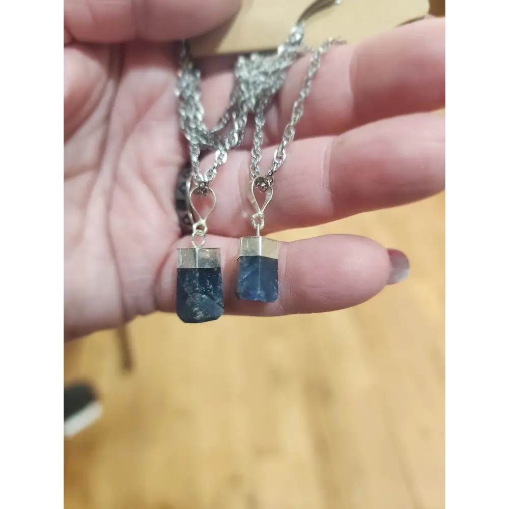 ๐ Raw Sapphire Pendants โจ - Jewelry