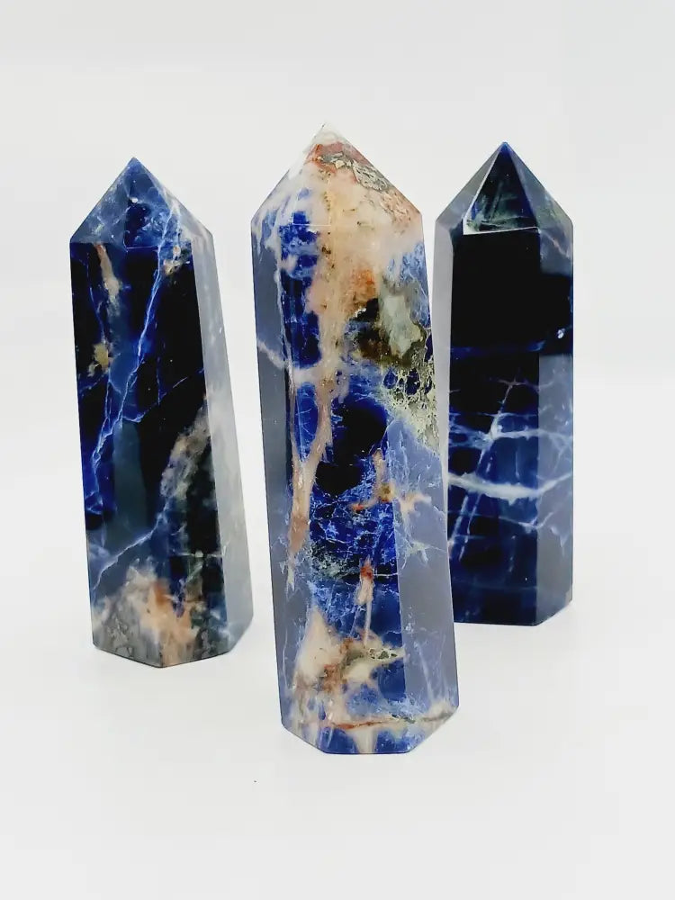 🔵✨ Sodalite Points – Gorgeous Quality for Insight Calm and Communication ✨🔵 - 3 - 3.25’’
