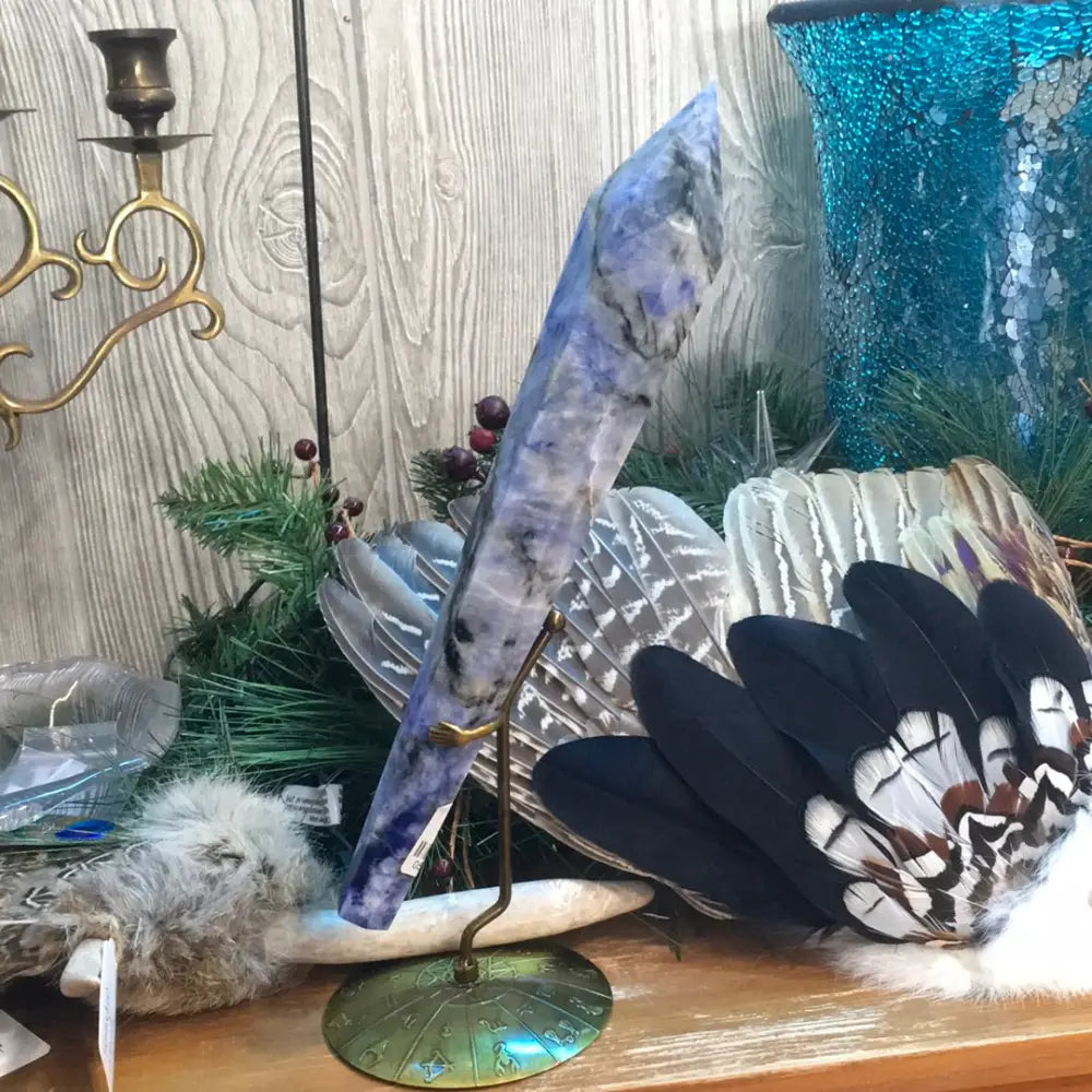 Sodalite Scepter on Astrology Stand - 5 - Towers
