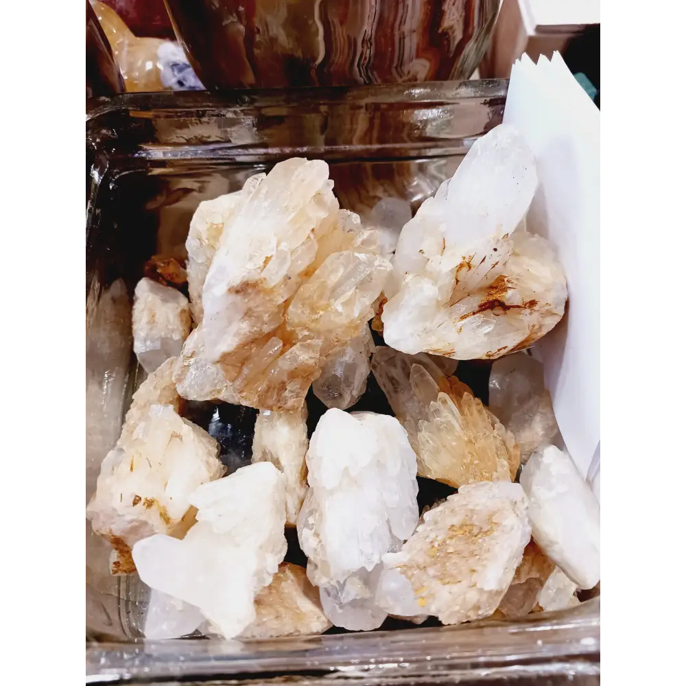 ✨🤍 Spirit Quartz Cluster – Unity Amplification and Spiritual Growth 🌟 - Large - Specimens