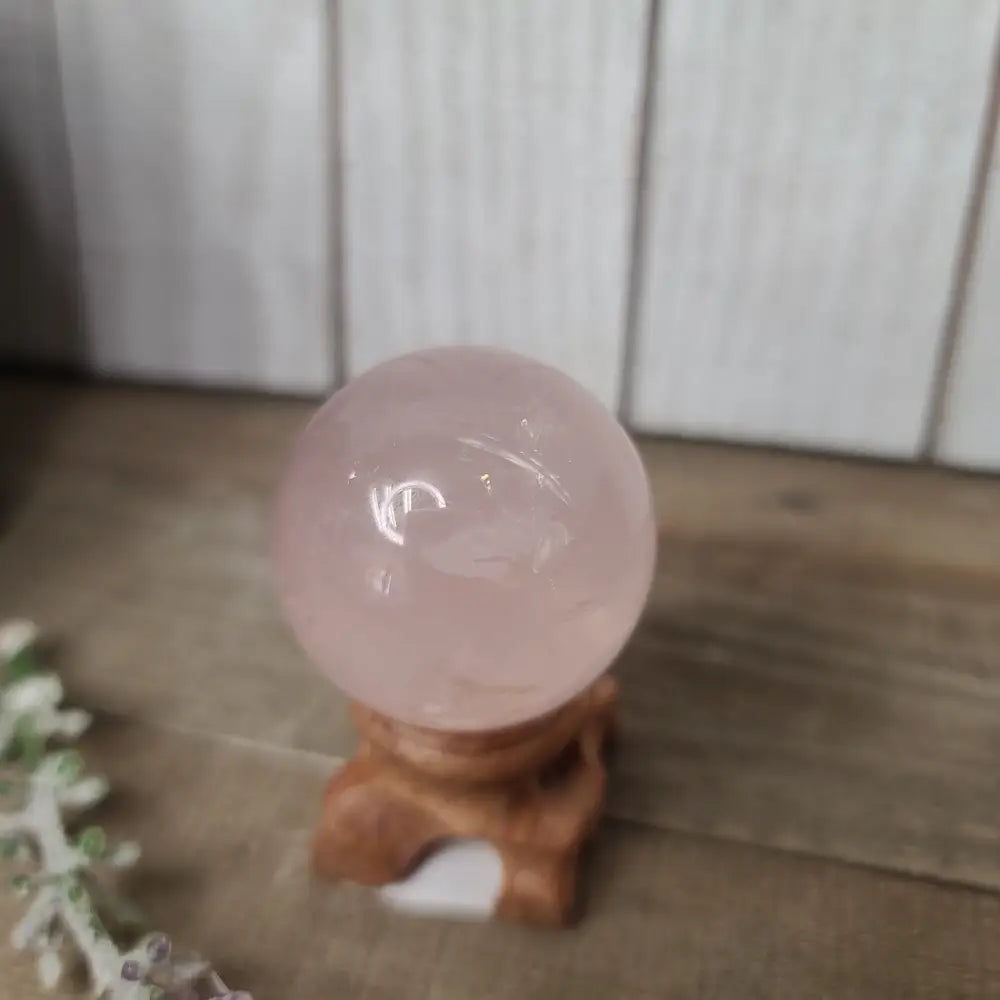 ๐๐ Star Rose Quartz Sphere (1.5โโ) โ Radiant Love and Celestial Heart Healing! ๐๐ - Very High Quality - Spheres