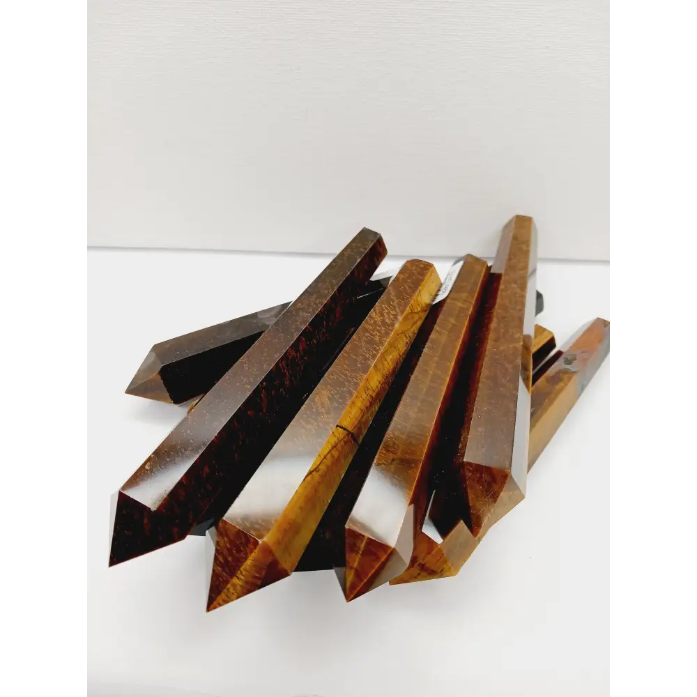 🐯✨ Tigers Eye Wand 7’’ – Confidence Protection and Manifestation Magic! 🌟