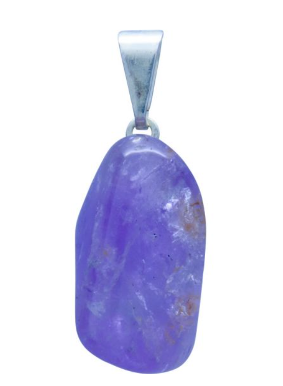 Tumbled Stone Pendant - Amethyst - Jewelry
