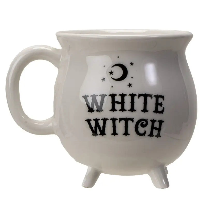 White Witch Cauldron Mug - Drinking Vessels