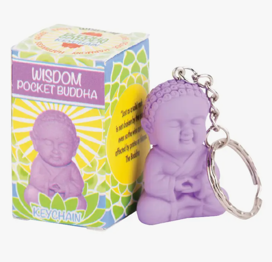 WISDOM Pocket Buddha Keychain - Jewelry