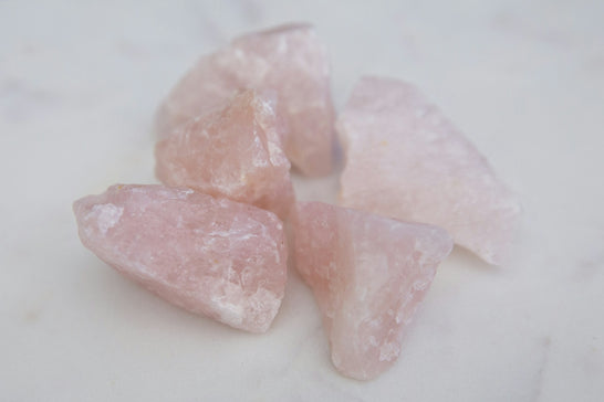 pink and white ice cubes