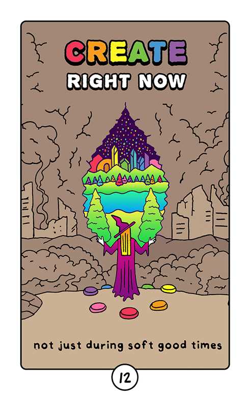 Rainbow Brainskull Oracle Deck by Ramin  Nazer: Mixed Media; 76 pages / English