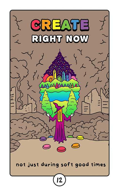 Rainbow Brainskull Oracle Deck by Ramin  Nazer: Mixed Media; 76 pages / English