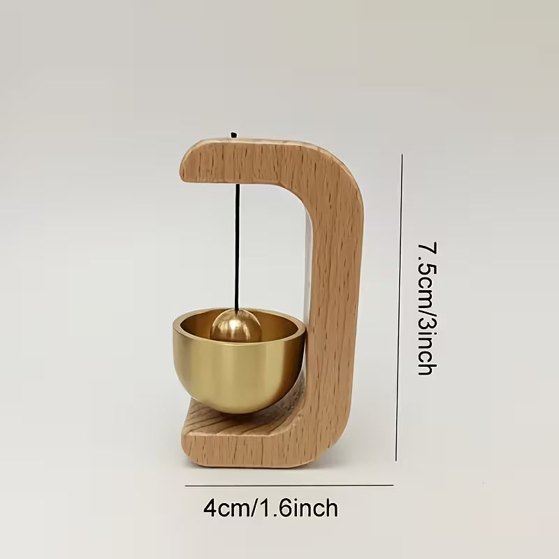 Japanese Style Chime Door Bell (Brass and Wood) – 3 x 1.6
