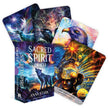 Sacred Spirit Oracle by Anna Stark, 36 card oracle deck with visionary artwork, guidebook, and celestial-themed box, displayed on a white background.