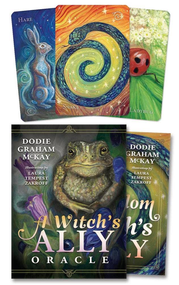 A Witch’s Ally Animal Familiars Oracle Deck – 48 Cards + Booklet – by Dodie Graham McKay and Laura Tempest Zakroff
