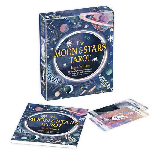 Moon & Stars Tarot by Jayne Wallace: Mixed Media; 64 pages / English